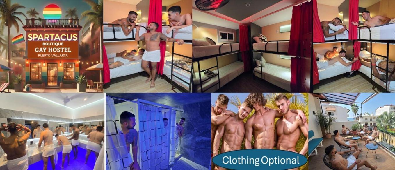 Spartacus Hostel Boutique For Men Puerto Vallarta Exterior foto